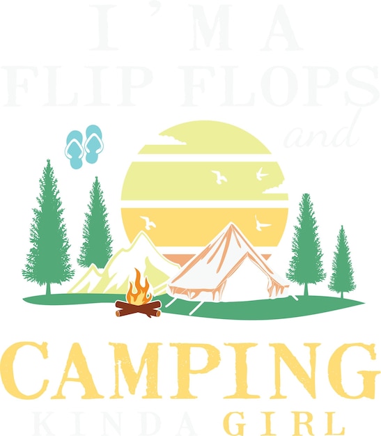 camping life design idea