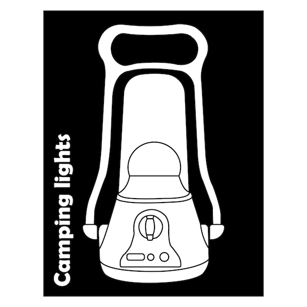 Camping light icon