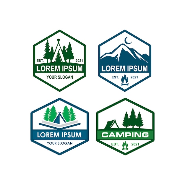 camping logo  adventure logo vector