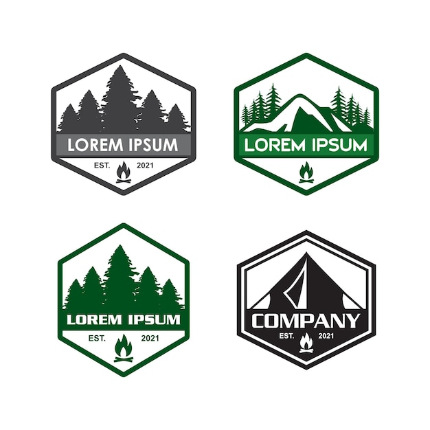 Camping logo  adventure logo vector