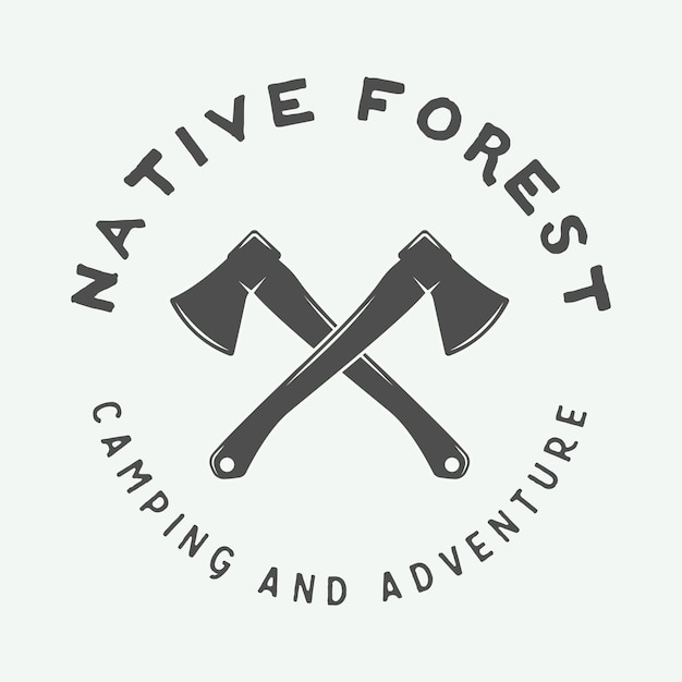 Camping logo, badge