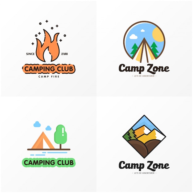 Camping logo design