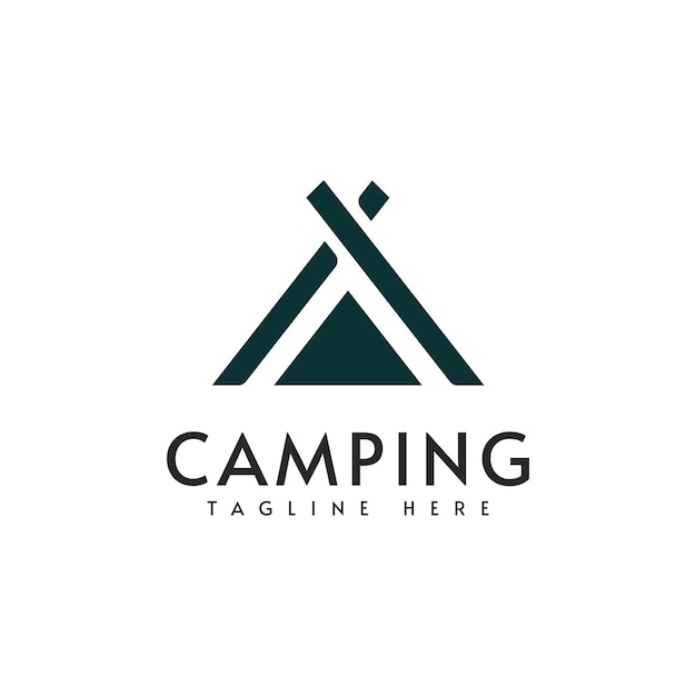 Camping logo vector design illustration template