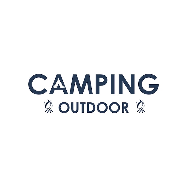 Camping outdoor logo tshirt design