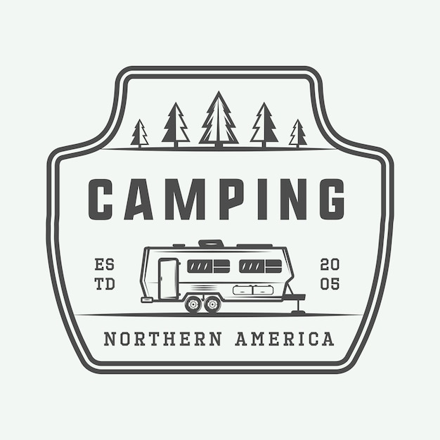 Camping outdoor logo