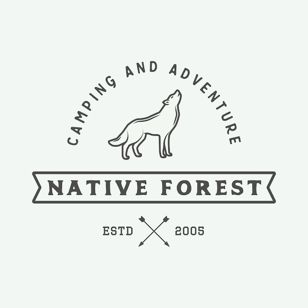 Camping outdoor logo