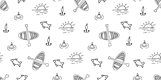 Vector camping pattern 2