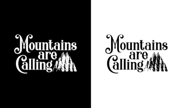 Vector camping quote t shirt design, typography