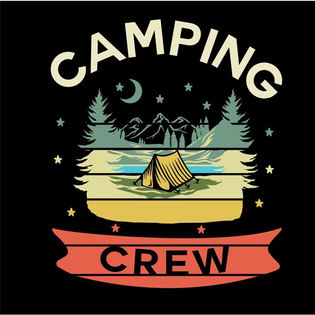 Vector camping svg camping vector design