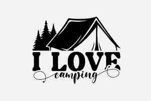 Vector camping svg design