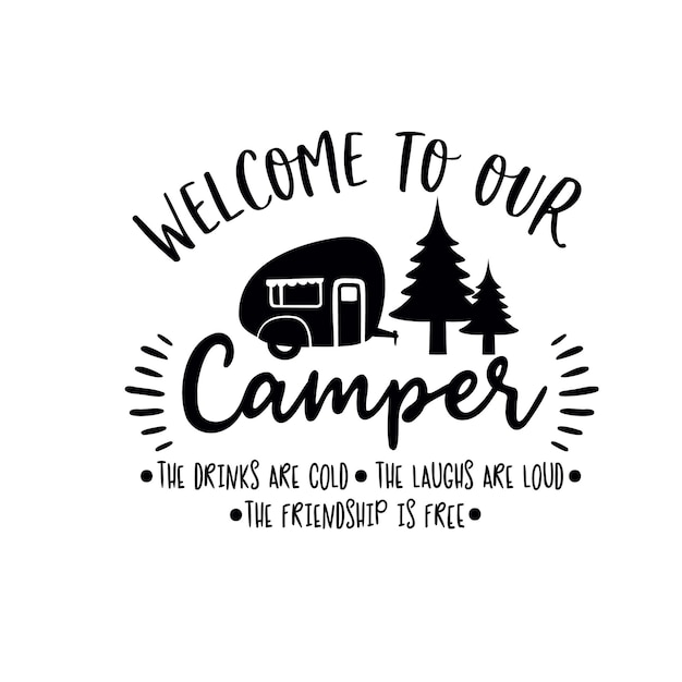 Camping SVG design