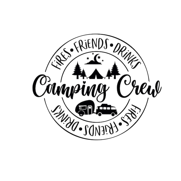 Camping SVG design
