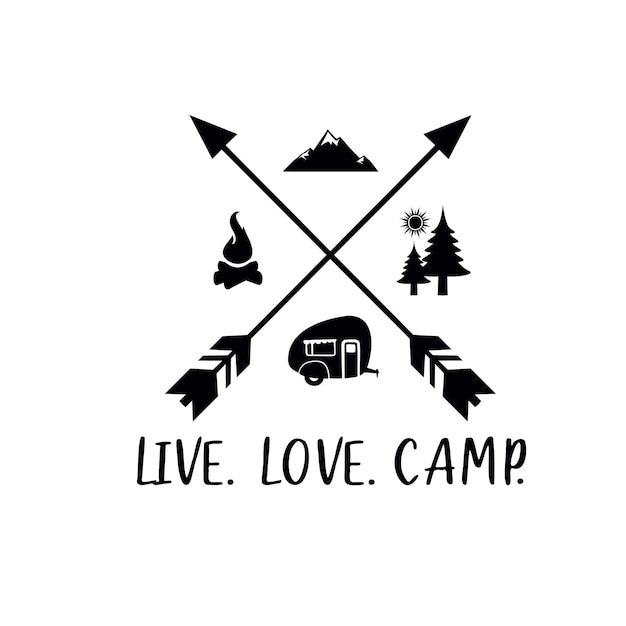 Camping SVG design