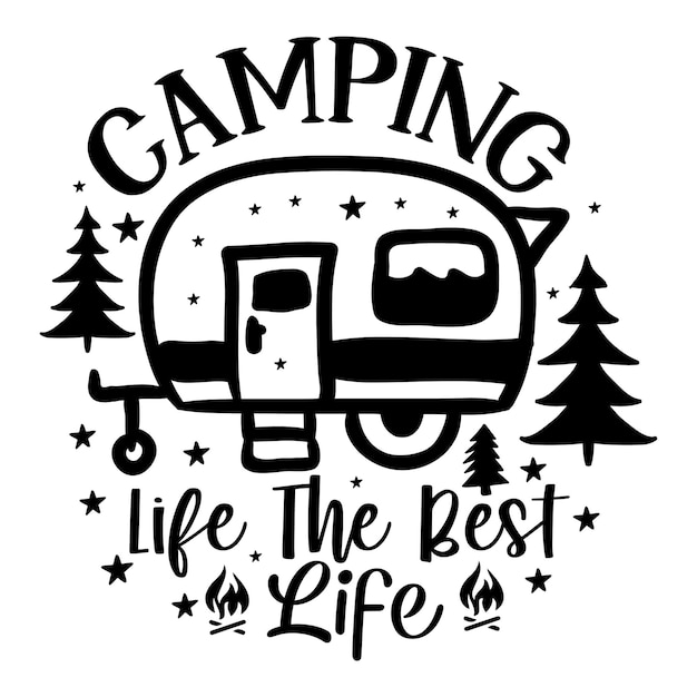 Vector camping svg design