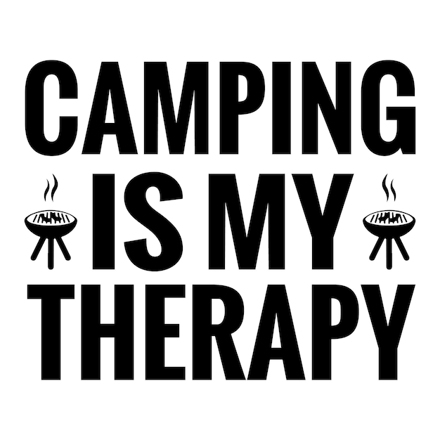 Vector camping svg-ontwerp