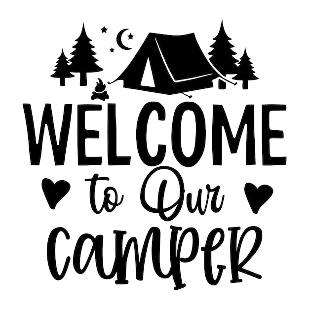 Camping SVG-ontwerp