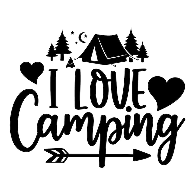 Camping SVG-ontwerp