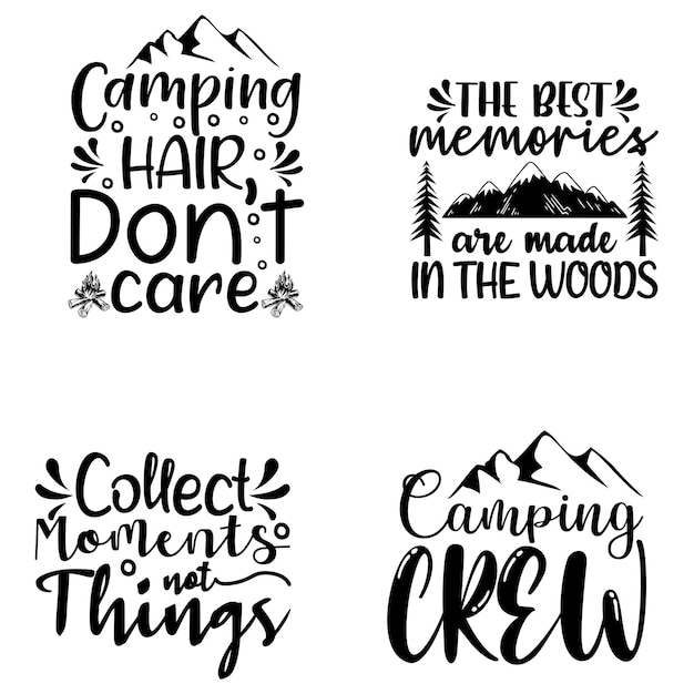 ベクトル camping svg quotes design