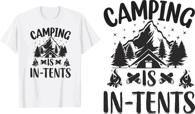 camping svg t shirt design