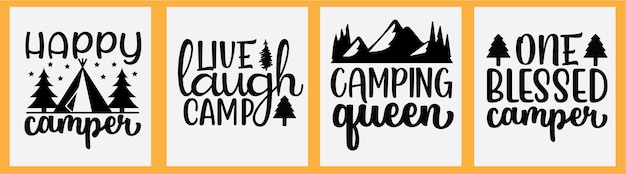 Camping svg t shirt design