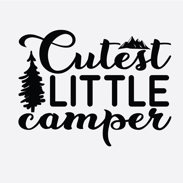 Vector camping svg t-shirt ontwerp