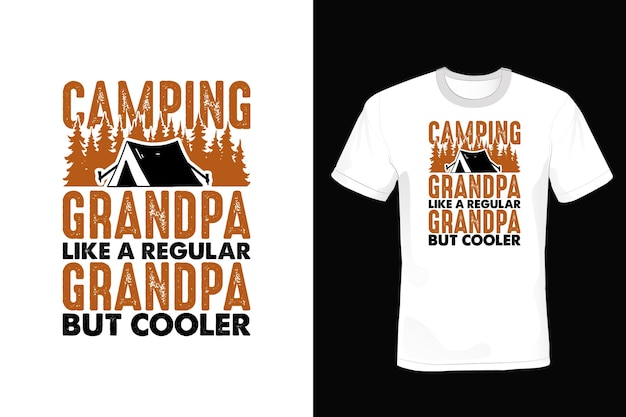 Camping T shirt design typography vintage