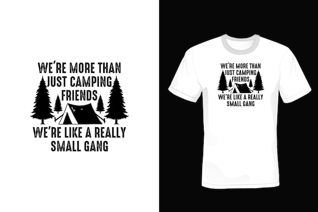 Camping T shirt design typography vintage