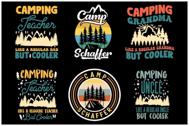 Camping t shirt design vector. Camping vector. Mountain t shirt design