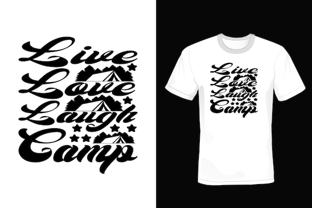 Camping t shirt design vintage typography