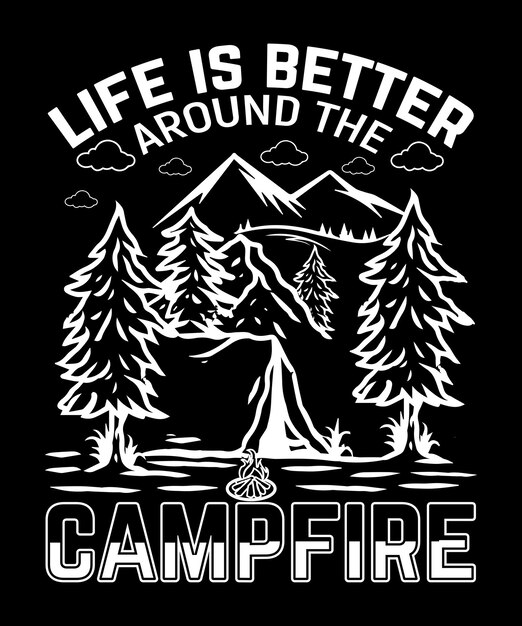 Camping T-Shirt Design