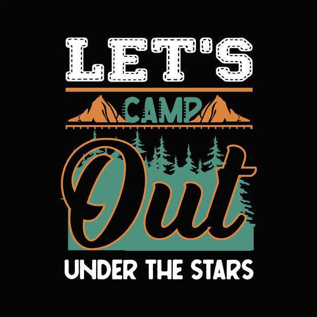 camping t-shirt design