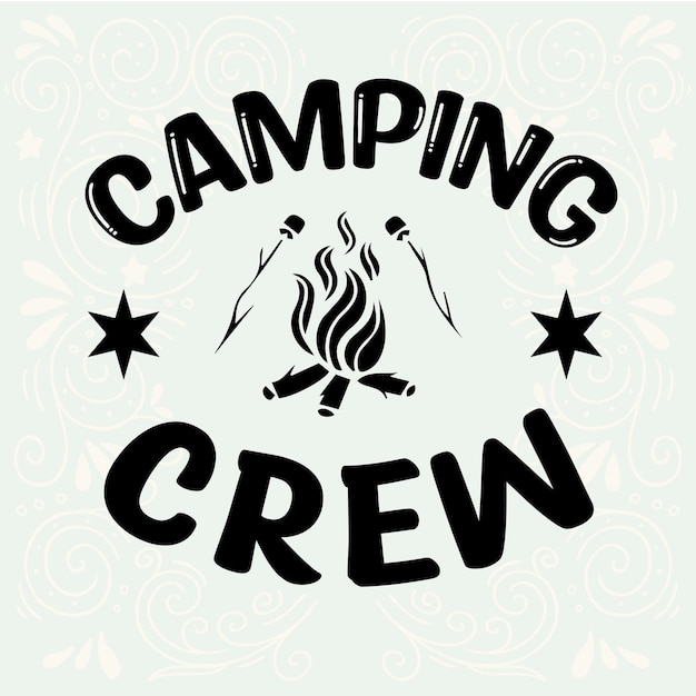 Camping t shirt design