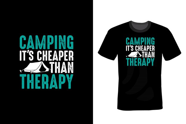Camping T-shirt ontwerp typografie vintage