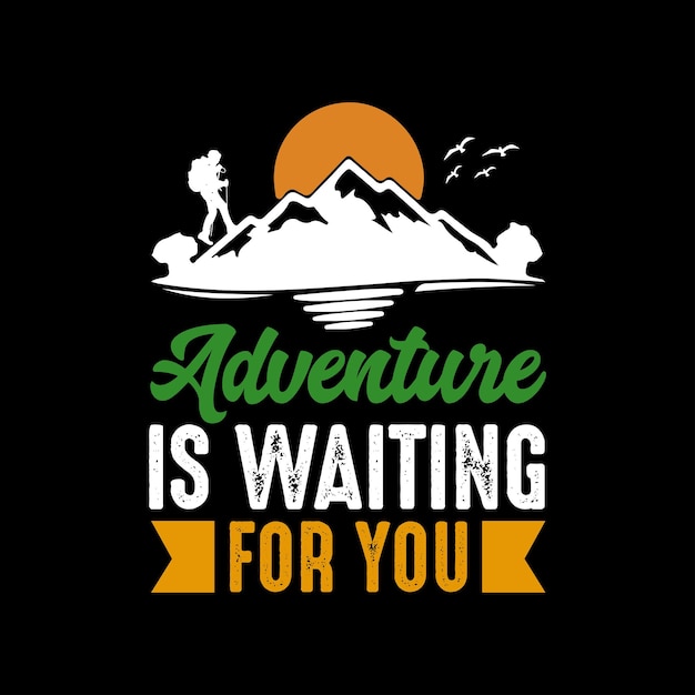 Camping t-shirt ontwerp vector Camp gezegden en citaten t-shirt vector sjabloon