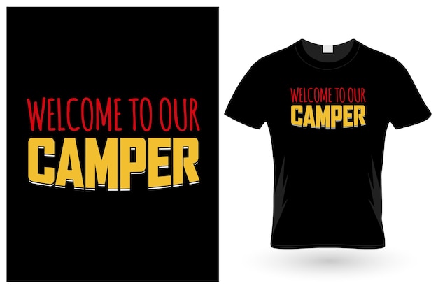 Camping T-shirt Ontwerp