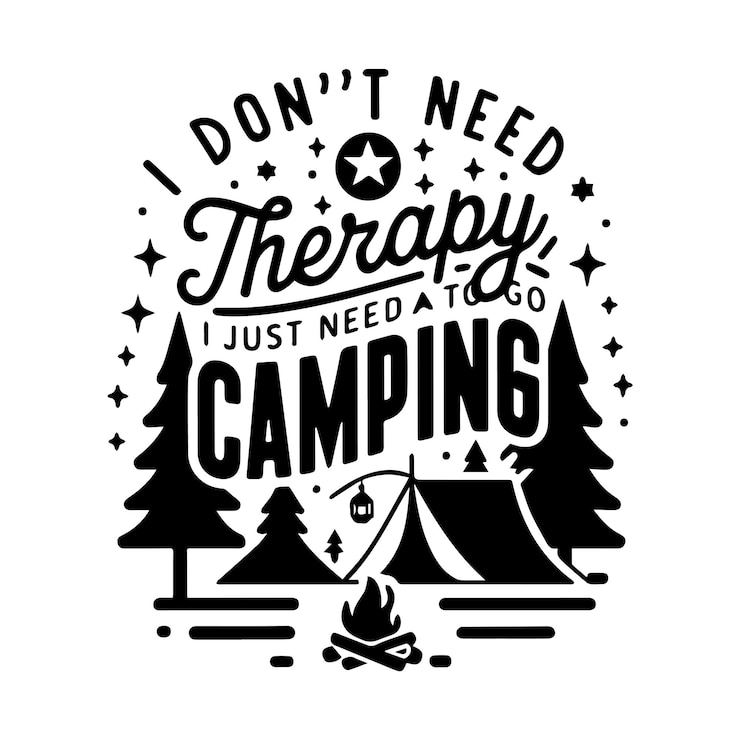 Vector camping t-shirt ontwerp