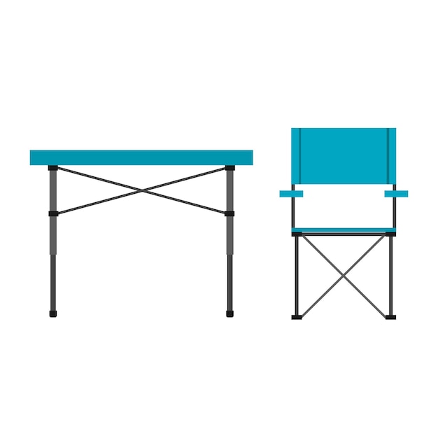 キャンプ用テーブルと椅子