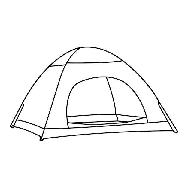 Camping tent icon