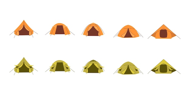 Camping tent illustratie