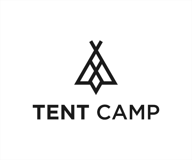 camping tent logo or outdoor logo