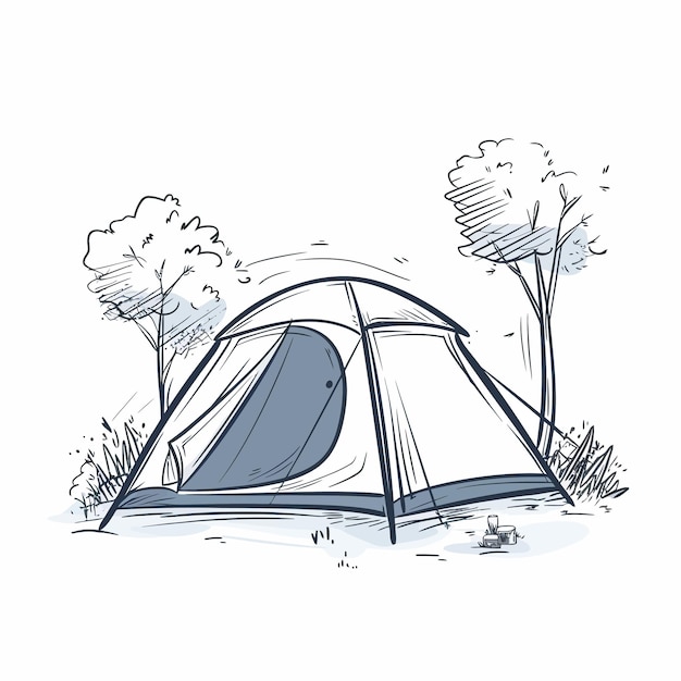 Camping_tent_outline_drawing_on_white_background (на белом фоне)