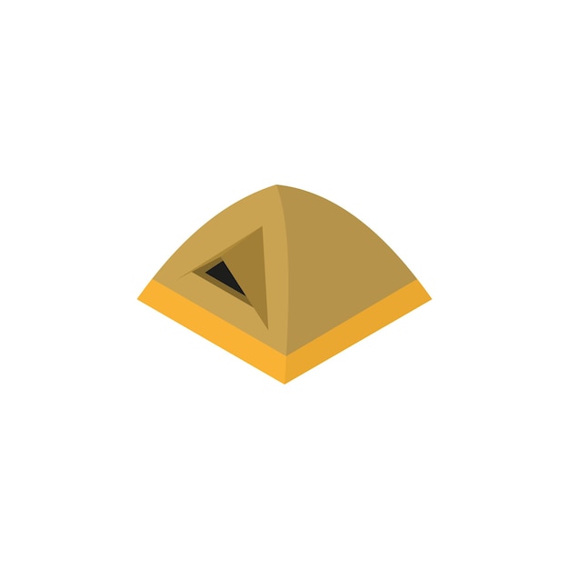 Vector camping tent vector type icon