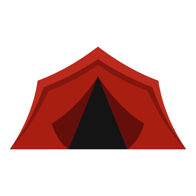 Vector camping tenten icoon platte illustratie van tent vector icoon voor webontwerp