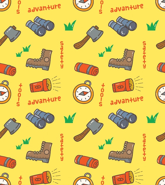 Camping tools pattern