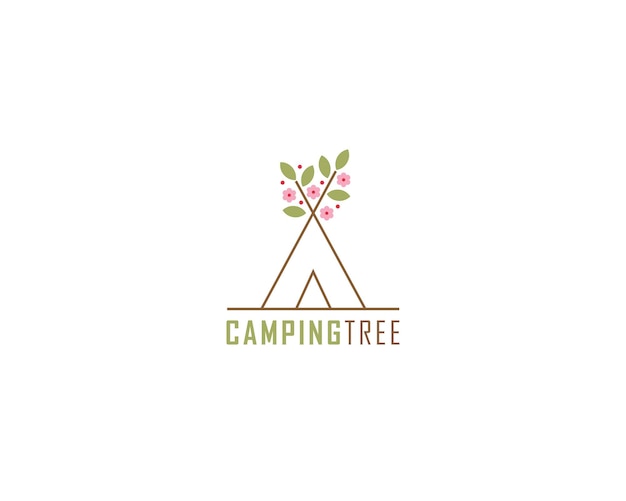 Camping Tree Logo Design