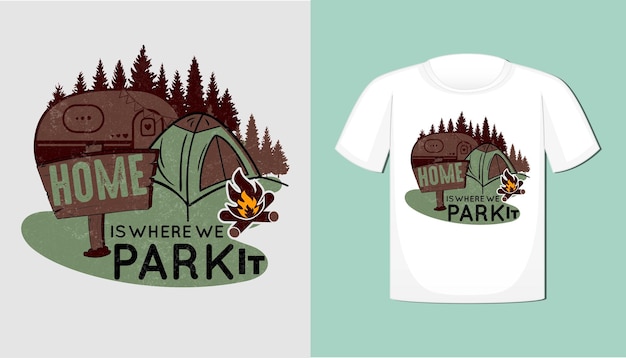 Camping Tshirt Design For Camping Lover