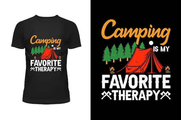 Camping Tshirt Design of Kampvuur of Vintage Camping Tshirt