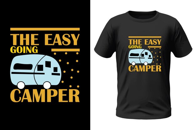 Camping tshirt design