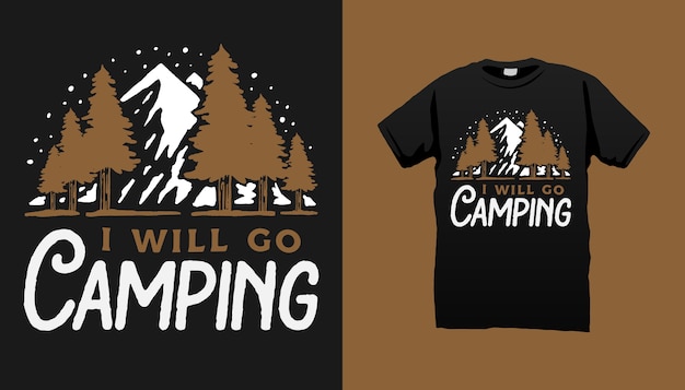 Camping tshirt