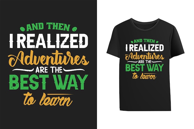 Camping typografie t-shirt ontwerpsjabloon